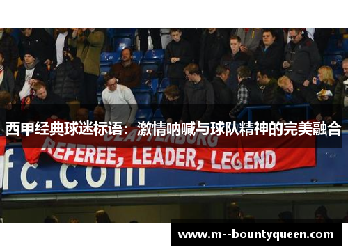 西甲经典球迷标语：激情呐喊与球队精神的完美融合